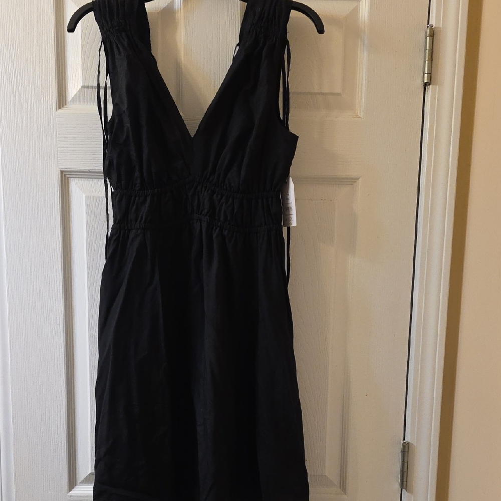 Time and Tru Black Midi Dress